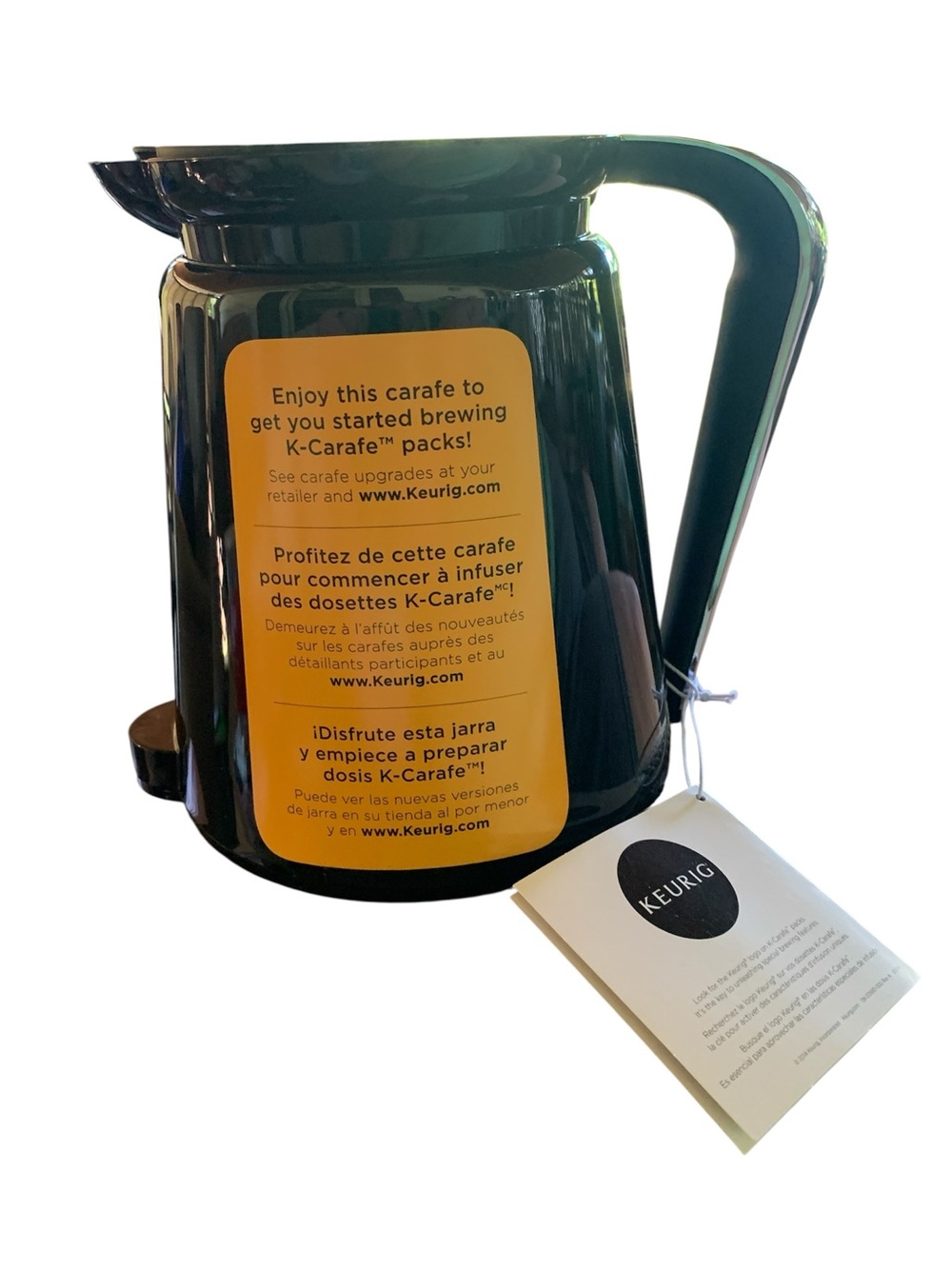 Keurig 2.0‎ Thermal Coffee Pot Carafe Black Silver 4 Cup 32 Oz New w Label